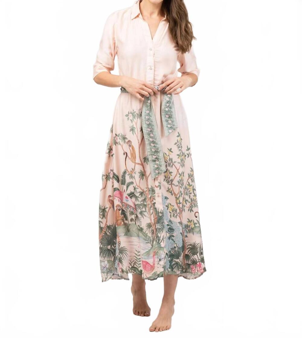 NEW BEAU & RO eloise midi dress in monkey see